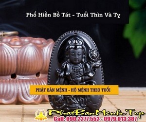 Mặt Dây Chyền Phật Bản Mệnh Tuổi Tị ( Phật Phổ Hiền Bồ Tát )