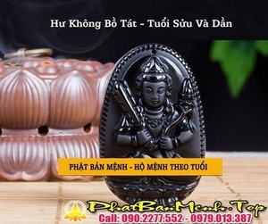 Mặt Dây Chuyền Phật bản Mệnh Tuổi Sửu ( Phật Hư Không Tạng Bồ Tát )